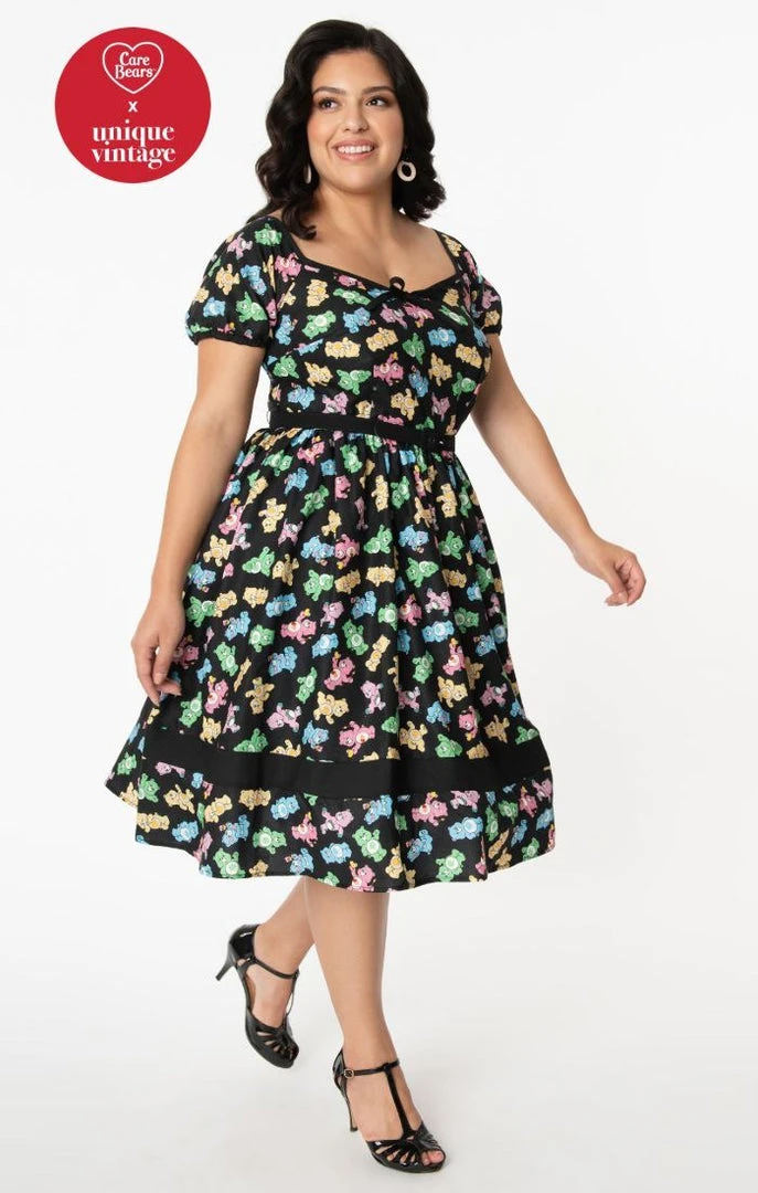 Unique Vintage X Care Bears Hannah Playtime Swing Dress 4 Unique Vintage X Care Bears Hannah Playtime Swing Dress