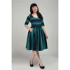 Collectif Amber-Lea Twilight Stripe Swing Dress