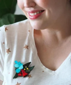 Erstwilder An Australian Christmas Christmas Holly-Days Brooch