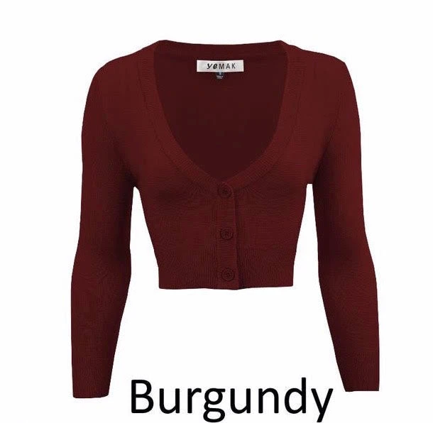 MAK Cropped Cardigan (Various Colours) Tops 10 MAK Cropped Cardigan (Various Colours) Tops