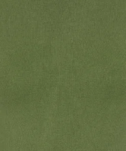 Collectif Chrissie Plain Knitted Top - Moss Green