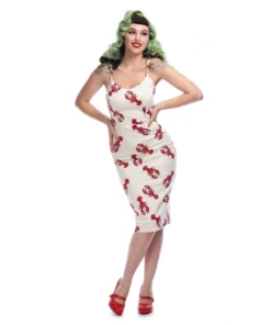 Collectif Mainline Cinthia Rock Lobster Pencil Dress