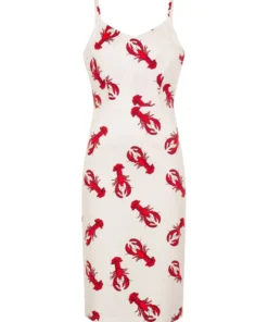Collectif Mainline Cinthia Rock Lobster Pencil Dress