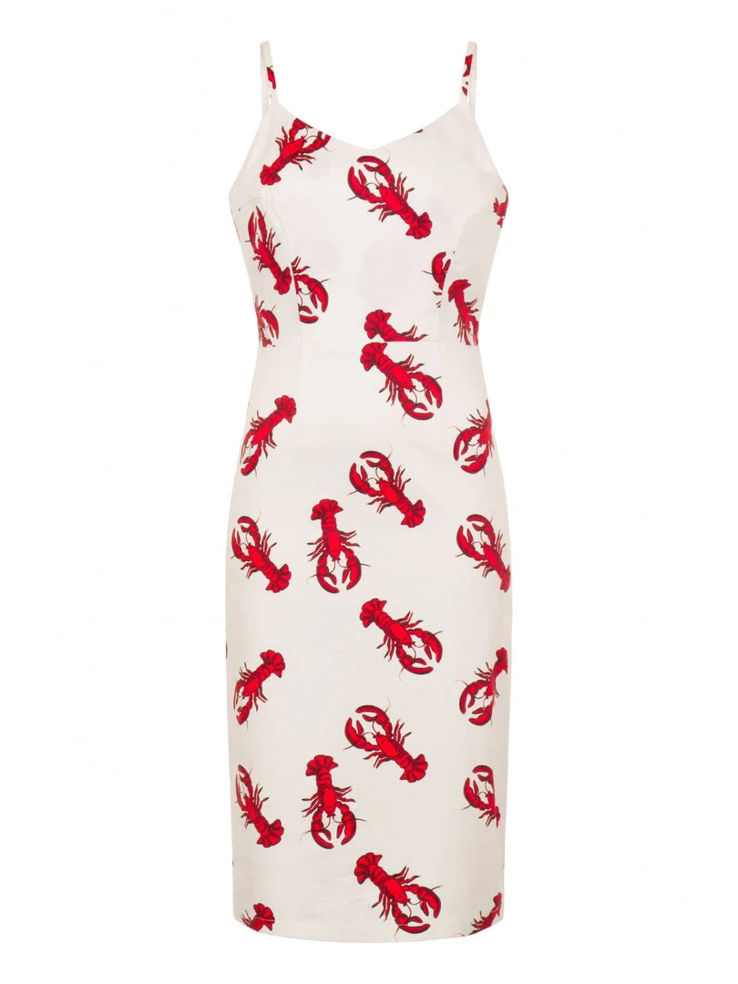 Collectif Mainline Cinthia Rock Lobster Pencil Dress 4 Collectif Mainline Cinthia Rock Lobster Pencil Dress