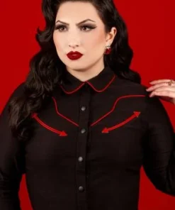 Katacomb Tops Katakomb Cline Shirt - Black