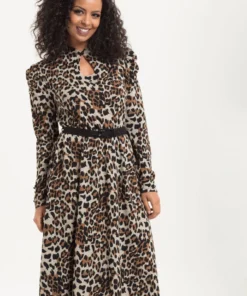 Voodoo Vixen Dita Leopard Print Dress