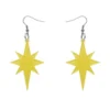 Erstwilder Essentials Starburst Ripple Glitter Drop Earrings - Yellow 1 Erstwilder Essentials Starburst Ripple Glitter Drop Earrings - Yellow