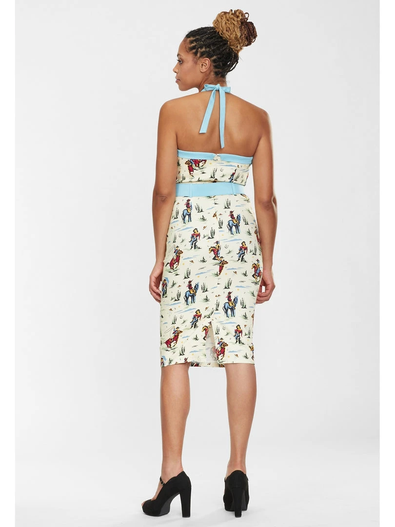 Collectif Georgie Rodeo Dancer Pencil Dress 4 Collectif Georgie Rodeo Dancer Pencil Dress