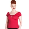 Hell Bunny Melissa Top In Red 1 Hell Bunny Melissa Top In Red