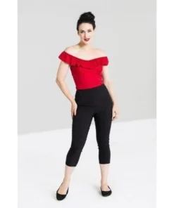 Hell Bunny Tina Capris - Black