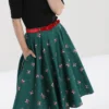 Hell Bunny Beth Christmas Skirt