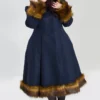Hell Bunny Robin Coat - Blue
