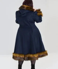 Hell Bunny Robin Coat - Blue