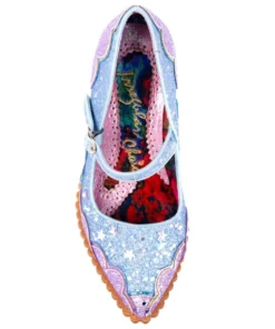 Irregular Choice Shortie Bread Shoes - Lavender & Blue 7 Irregular Choice Shortie Bread Shoes - Lavender & Blue