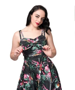 Rebel Love Clothing All Tied Up Flamingo Dress