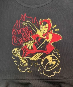 Sourpuss Clothing Sourpuss Burn Baby Burn Raglan Mini-Dress 9 Sourpuss Clothing Sourpuss Burn Baby Burn Raglan Mini-Dress