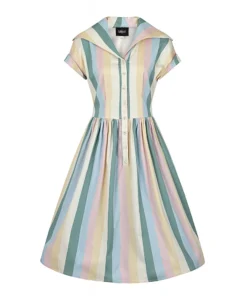 Suzie's Bombshell Boutique Collectif Judy Teacup Striped Swing Dress 10 Suzie's Bombshell Boutique Collectif Judy Teacup Striped Swing Dress