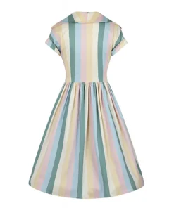 Suzie's Bombshell Boutique Collectif Judy Teacup Striped Swing Dress 11 Suzie's Bombshell Boutique Collectif Judy Teacup Striped Swing Dress