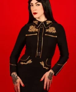 Dresses Katakomb June Pencil Dress - Black/Gold