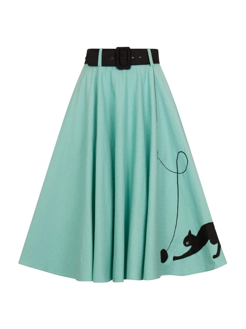 Collectif Kitty Cat Swing Skirt 4 Collectif Kitty Cat Swing Skirt