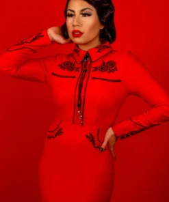 Dresses Katakomb June Pencil Dress - Red