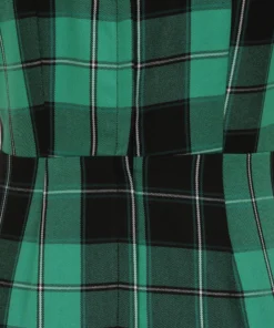 Collectif Mac Foliage Check Pencil Dress