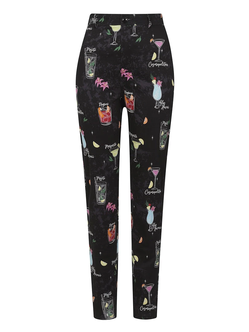 Collectif Maddie Cocktail Menu Trousers 3 Collectif Maddie Cocktail Menu Trousers