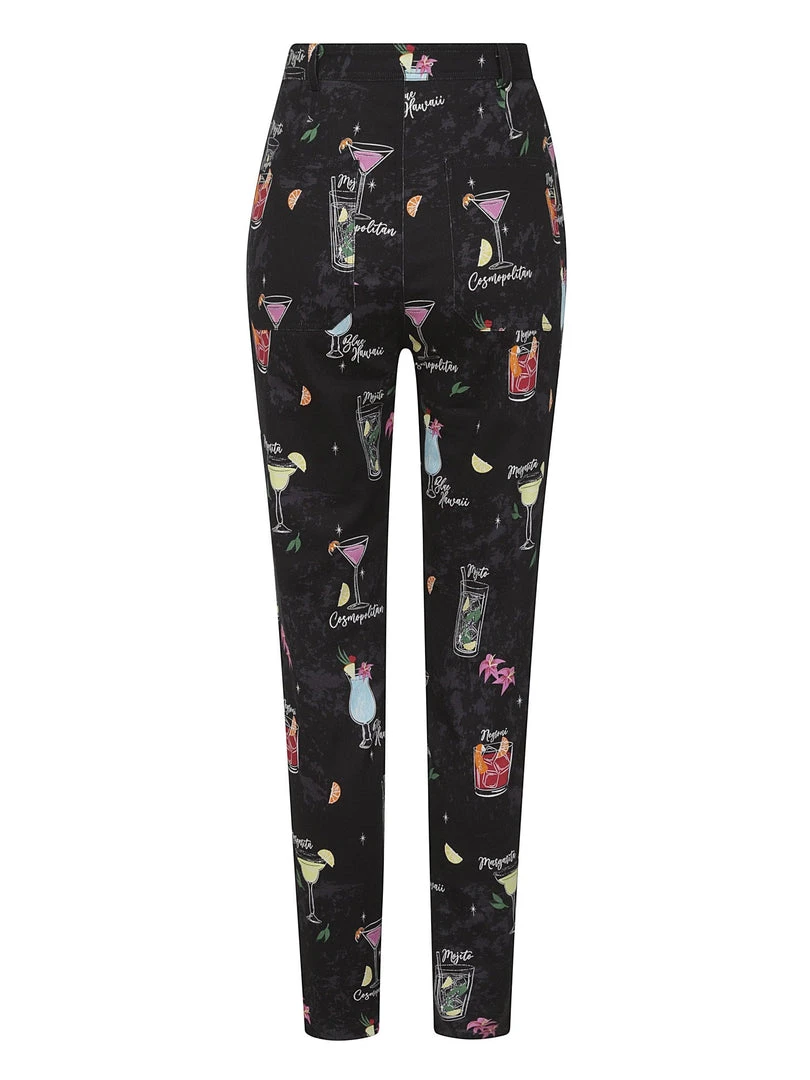 Collectif Maddie Cocktail Menu Trousers 4 Collectif Maddie Cocktail Menu Trousers