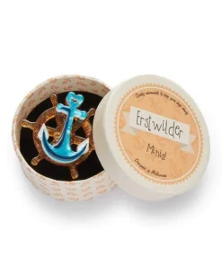 Erstwilder Nautical Minis Helm & Home Brooch