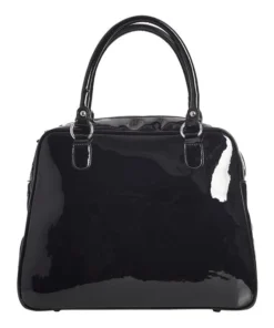 Sourpuss Sparkle Webbed Bowler Purse - Black/White