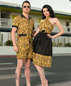 Bottoms Boulevard Nights Catalina Full Skirt - Tiki Charlie