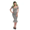 Collectif Mainline Sasha Gingham Fishtail Dress