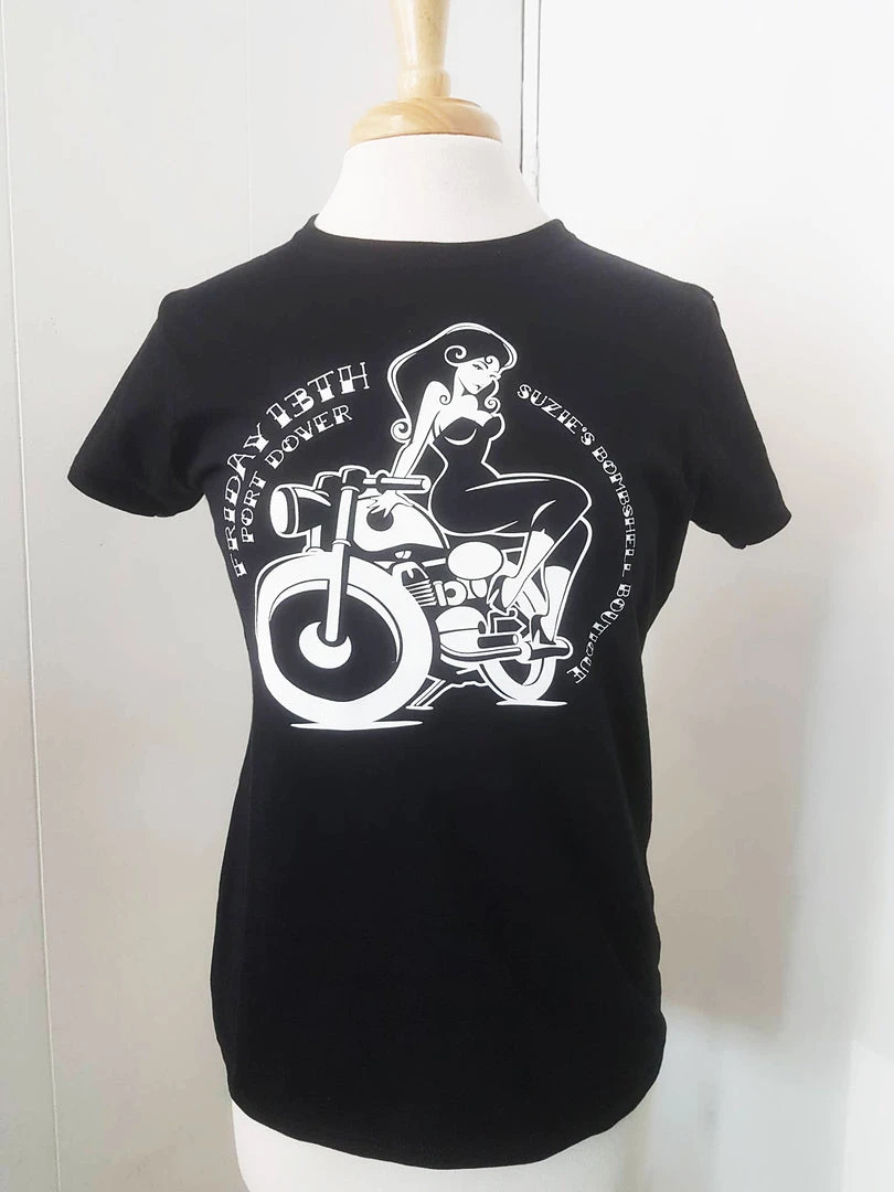 Suzie's Bombshell Boutique Biker Girl T-Shirt - Women's 4 Suzie's Bombshell Boutique Biker Girl T-Shirt - Women's