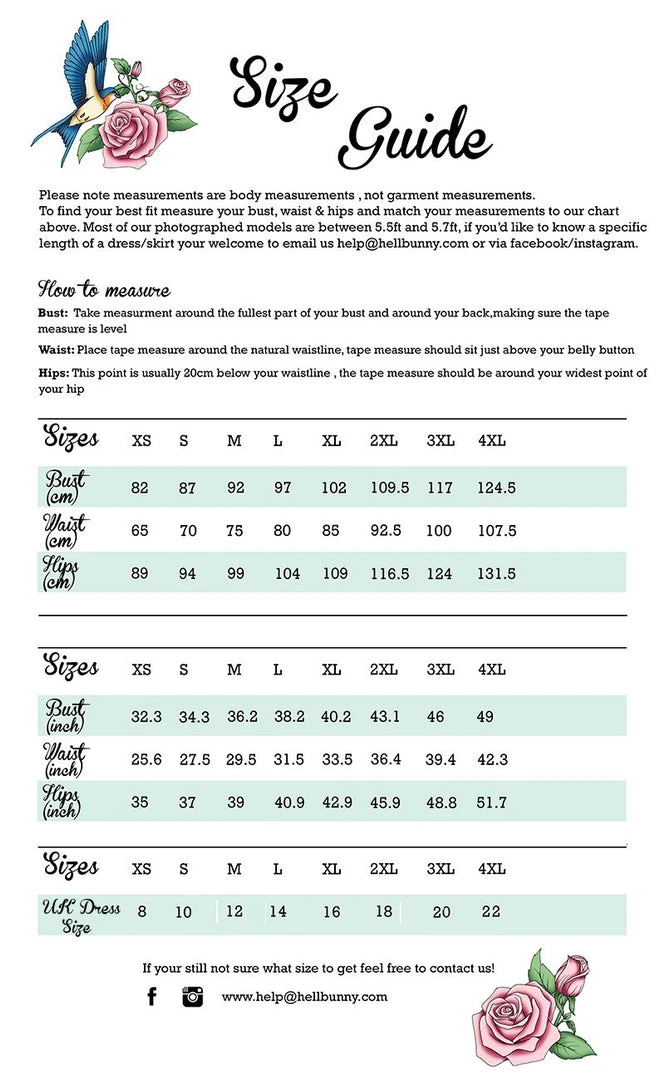 Hell Bunny Moana Mid Dress 10 Hell Bunny Moana Mid Dress