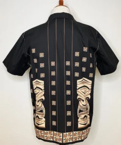 The Oblong Box Shop Sneaky Tiki Rayon Button Down