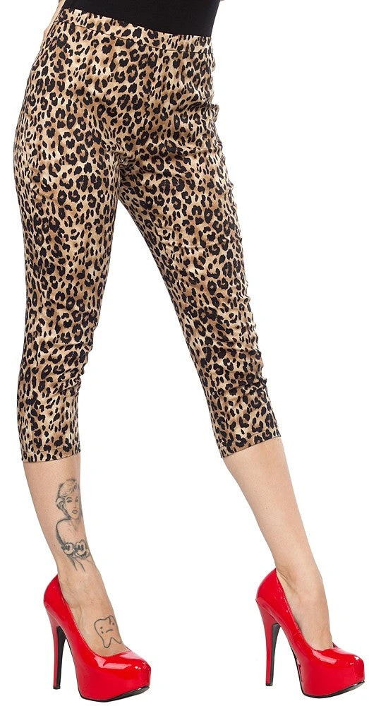 Sourpuss Leopard Peggy Capris Sourpuss Clothing 3 Sourpuss Leopard Peggy Capris Sourpuss Clothing