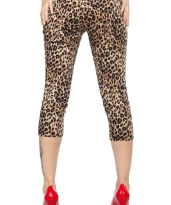 Sourpuss Leopard Peggy Capris Sourpuss Clothing