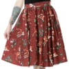 Sourpuss Deer Me Sweets Skirt - Cinnamon Sourpuss Clothing