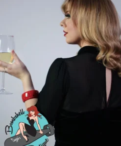 Collectif Wednesday Velvet Pencil Dress 11 Collectif Wednesday Velvet Pencil Dress