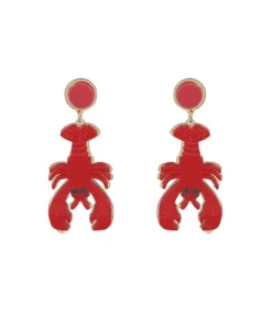 Collectif Upside Down Lobster Earrings