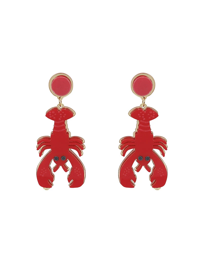 Collectif Upside Down Lobster Earrings 3 Collectif Upside Down Lobster Earrings