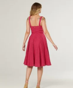 Timeless London Valerie Dress - Cerise Hot Pink Dresses