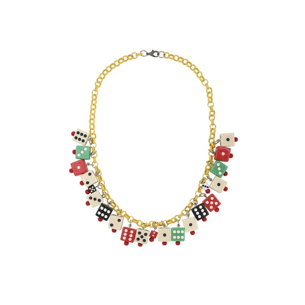 Collectif Vegas 40s Dice Necklace 3 Collectif Vegas 40s Dice Necklace